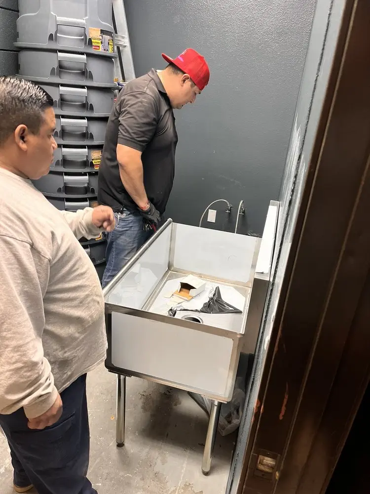 Commercial plumbing and sink installation in Jacksonville